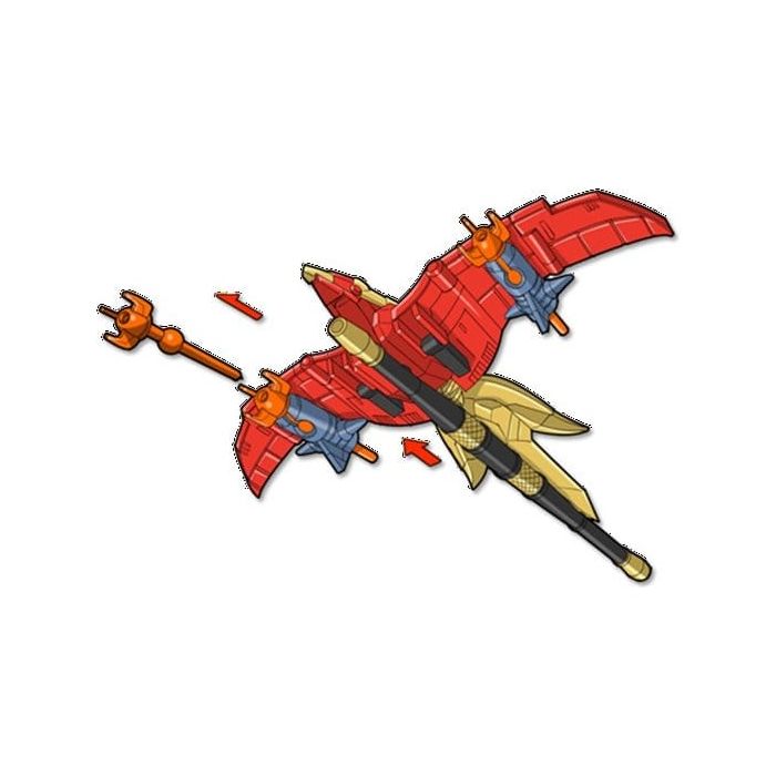 Mighty Morphin Power Rangers Thunderzord Action Figure Firebird