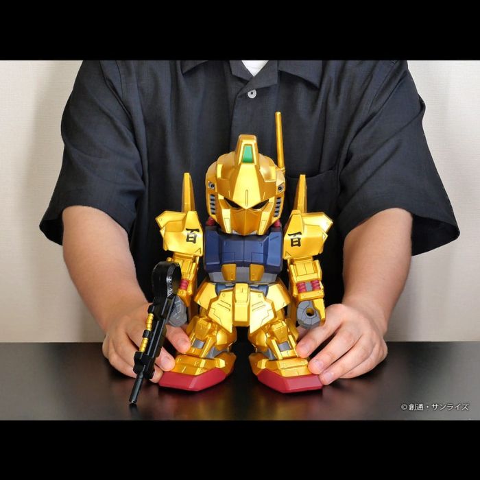 Mobile Suit Gundam Jumbo Sofbi Vinyl Figure Hyakushiki Gold Ver. 30 cm  
