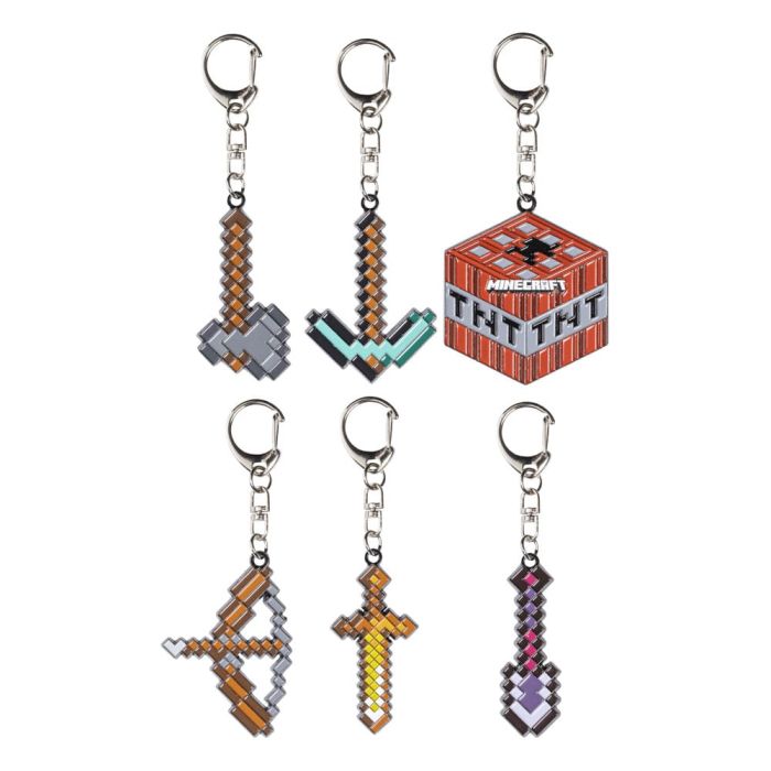 Minecraft Keychains Pickaxe