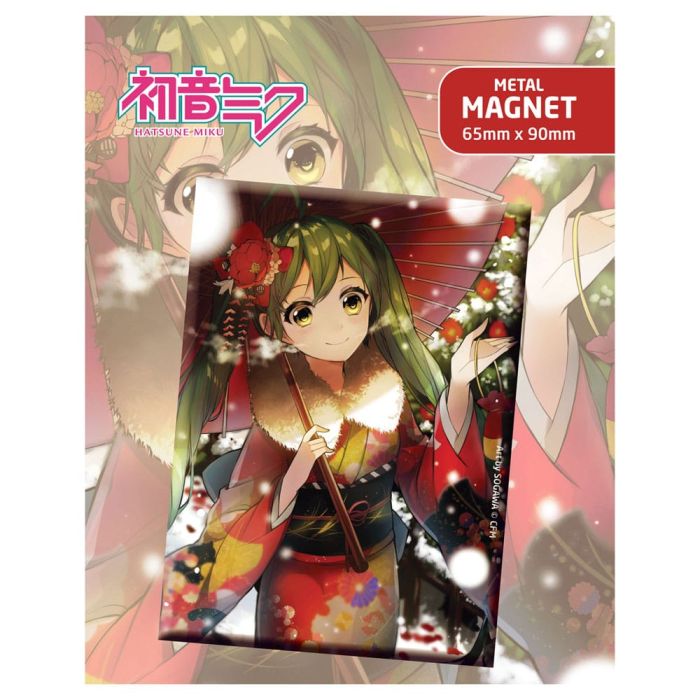 Hatsune Miku Fridge Magnet Hatsune Miku At Winter 
