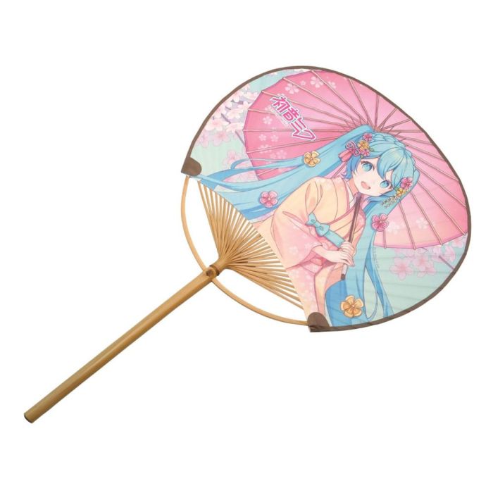 Hatsune Miku Non-Folding Uchiwa Fan Miku Kimono 