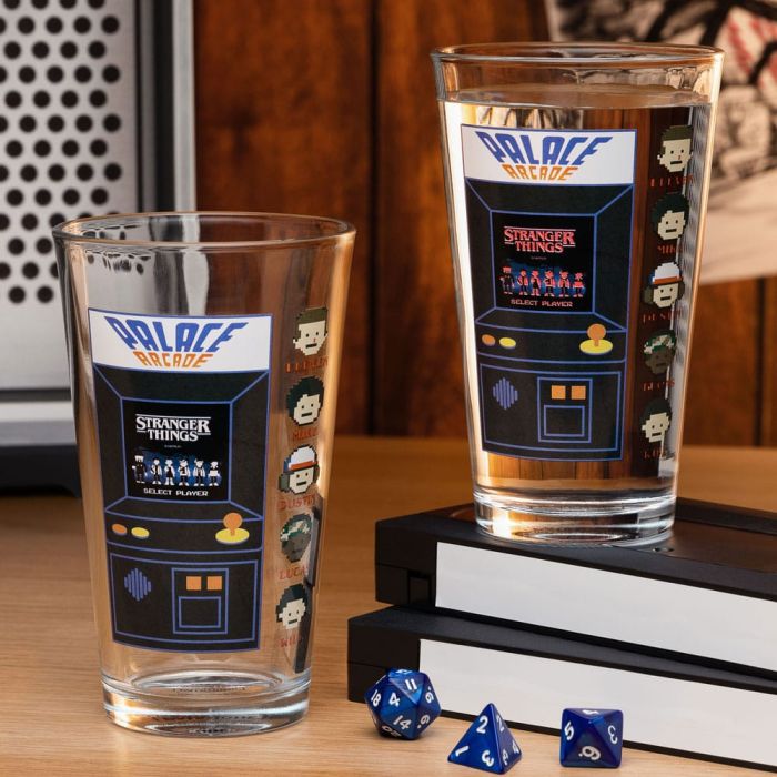 Stranger Things Drinking glass with thermo effect Arcade 400 ml