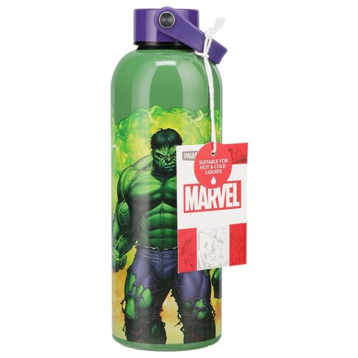 Marvel Universe Metal Water Bottle Hulk with Carry Loop