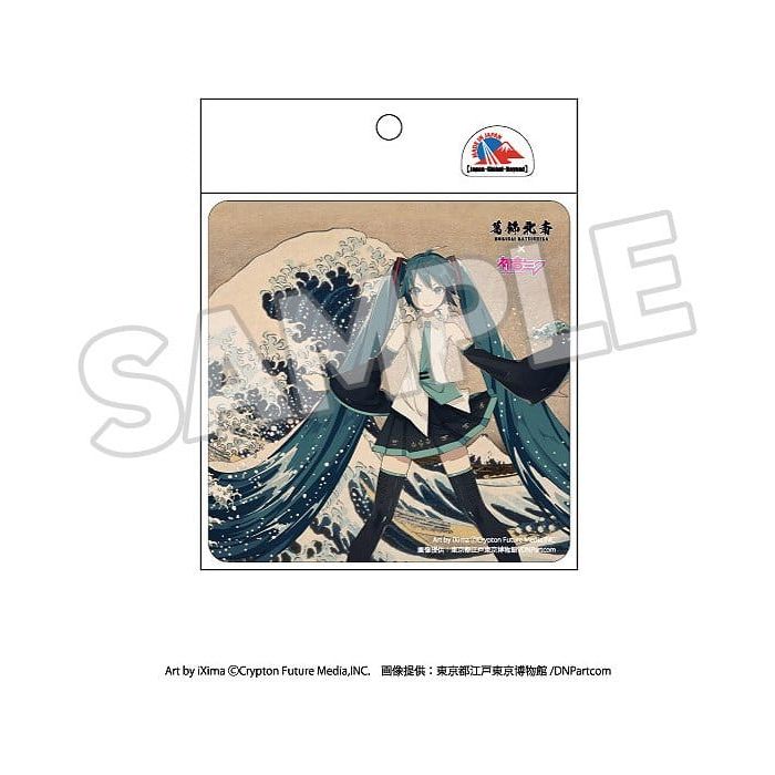 Katsushika Hokusai x Hatsune Miku Car Magnet Thirty-six Views of Mount Fuji/The Great Wave off Kanagawa