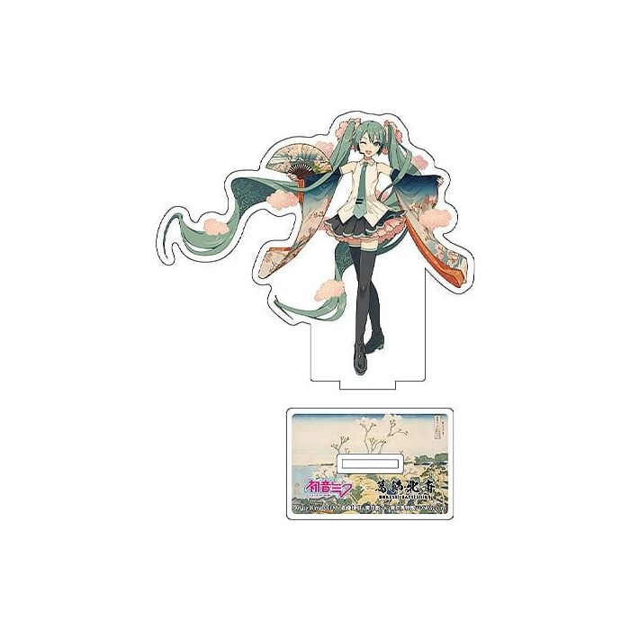 Hatsune Miku x Katsushika Hokusai iXima Die-Cut Acrylic Stand The Great Wave off Kanagawa 10 cm (5)