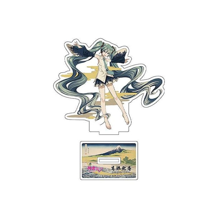 Hatsune Miku x Katsushika Hokusai iXima Die-Cut Acrylic Stand The Great Wave off Kanagawa 10 cm (5)