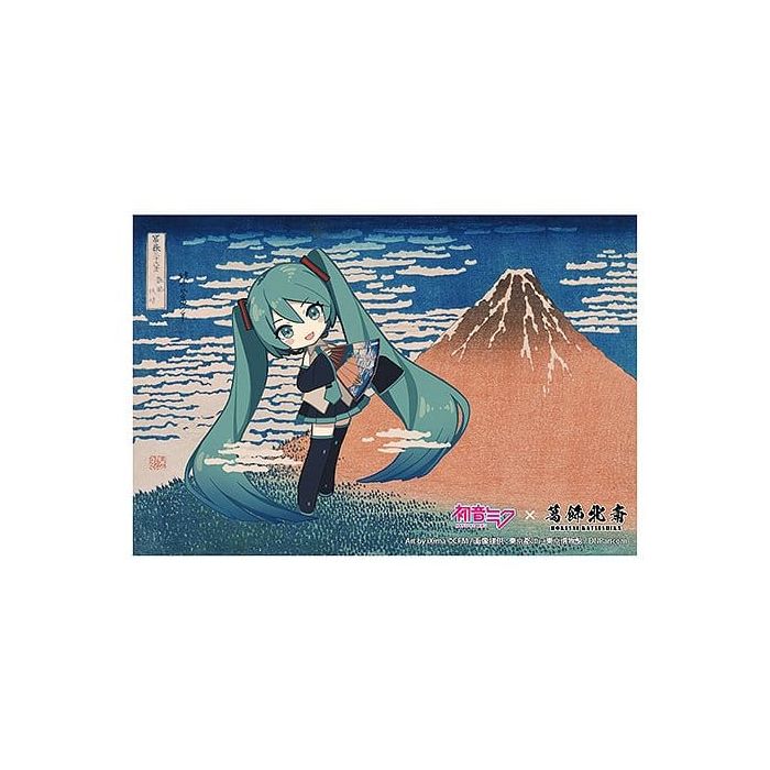 Hatsune Miku x Katsushika Hokusai iXima Postcard Fine Wind, Clear Morning (Chibi Character) (10)