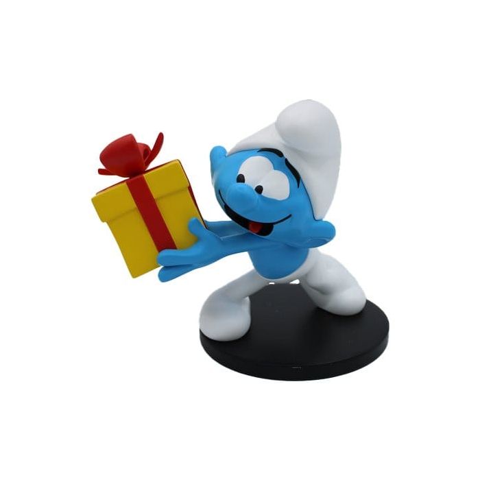 The Smurfs Statue Jokey Smurf with Gift 10 cm