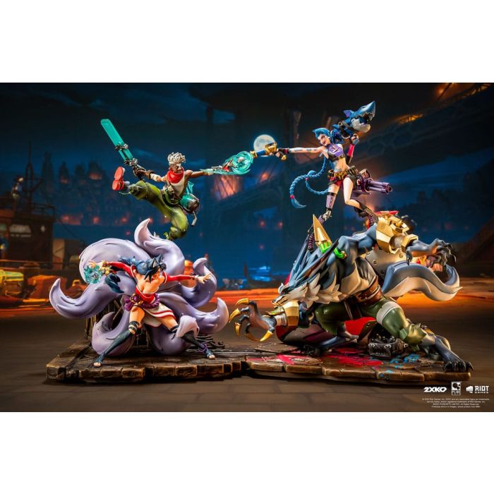 League of Legends Statue 1/10 2XKO Jinx & Warwick Diorama 37 cm