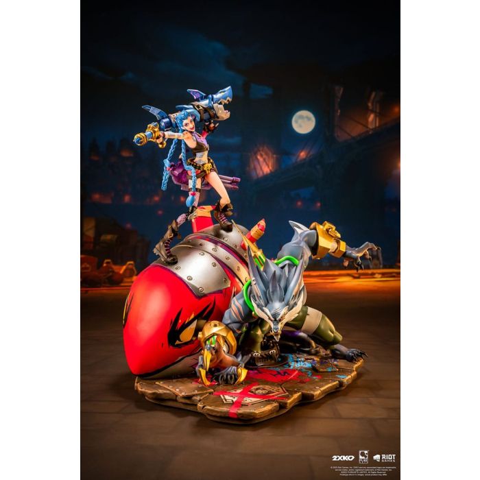 League of Legends Statue 1/10 2XKO Jinx & Warwick Diorama 37 cm