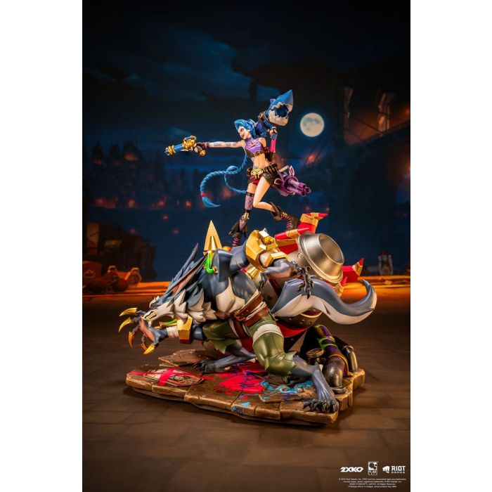 League of Legends Statue 1/10 2XKO Jinx & Warwick Diorama 37 cm