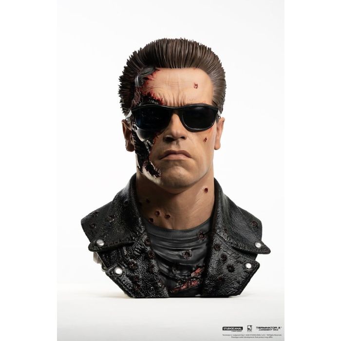 Terminator 2 Replik 1/1 T-800 Model 101 Battle Damaged Art Mask 47 cm