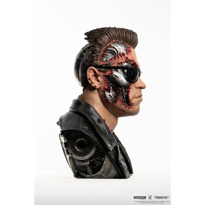Terminator 2 Replik 1/1 T-800 Model 101 Battle Damaged Art Mask 47 cm