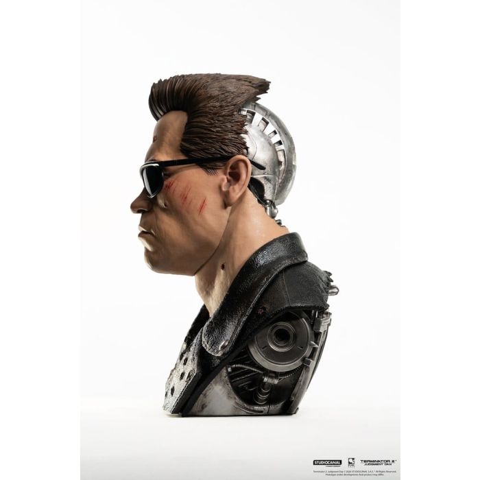 Terminator 2 Replik 1/1 T-800 Model 101 Battle Damaged Art Mask 47 cm