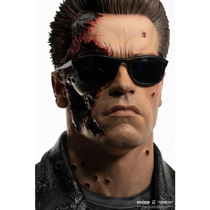 Terminator 2 Replik 1/1 T-800 Model 101 Battle Damaged Art Mask 47 cm