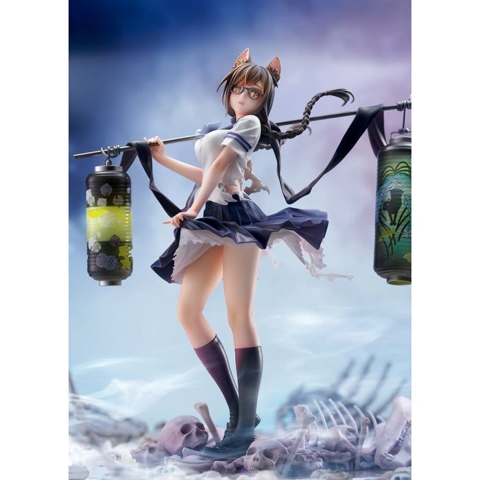 Comics Bakemonogatari PVC Figure 1/7 Tsubasa Hanekawa 26 cm