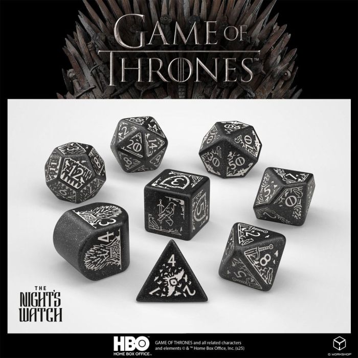 Game of Thrones Dice Set Night's Watch (8)