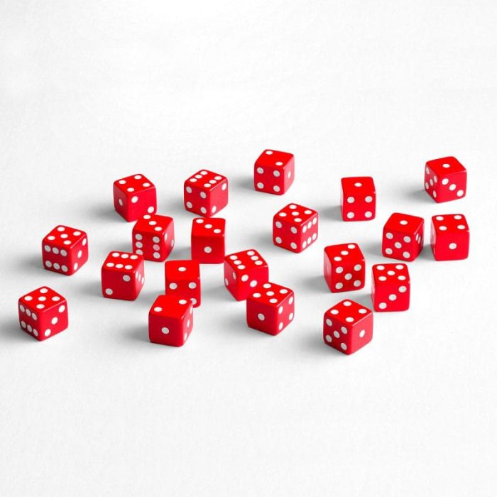 Q Workshop Dice Set Full Pack D6 Red (20)