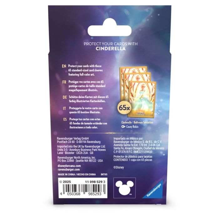 Disney Lorcana TCG Card Sleeves Cinderella (65)