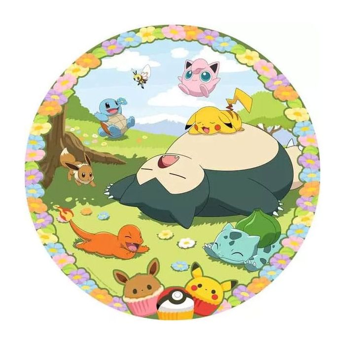 Pokémon Round Jigsaw Puzzle Flowery Pokémon (500 pieces)