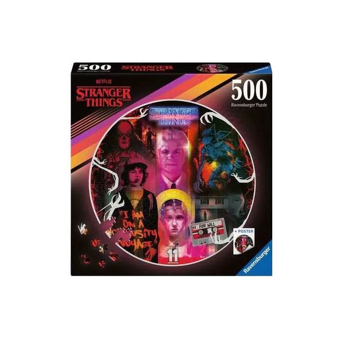 Stranger Things Round Jigsaw Puzzle Friends Don't Lie (500 pieces)