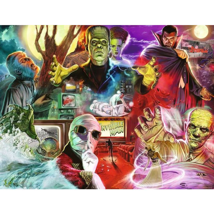 Universal Monsters Jigsaw Puzzle (2000 pieces)