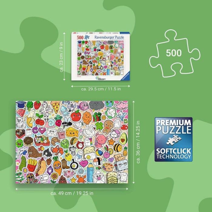 Kawaii Jigsaw Puzzle Cute Kawaii Chaos (500 Pieces)