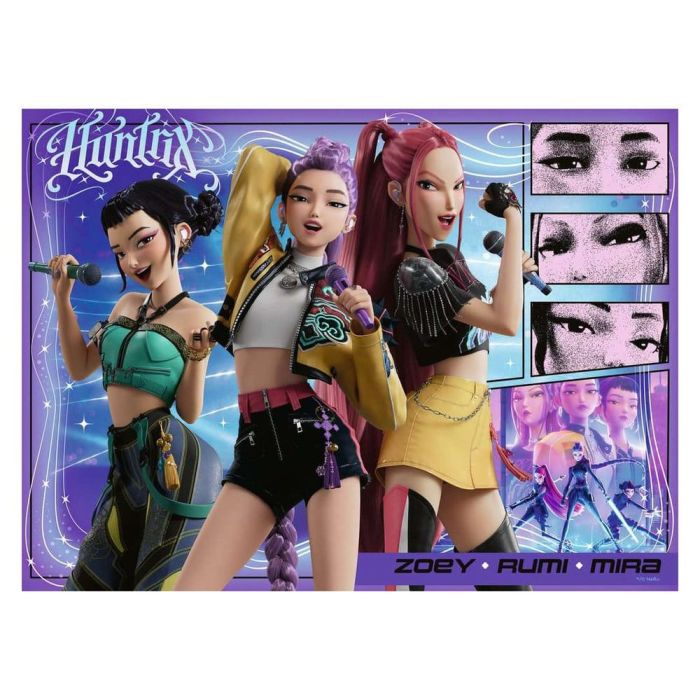 KPop Demon Hunters Children's Jigsaw Puzzle Happy fans, happy Honmoon! (100 Pieces XXL)
