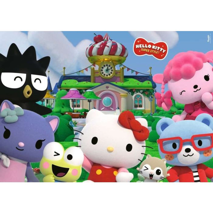 Hello Kitty Giant Floor Jigsaw Puzzle Fun in Cherry Town (24 Pieces)