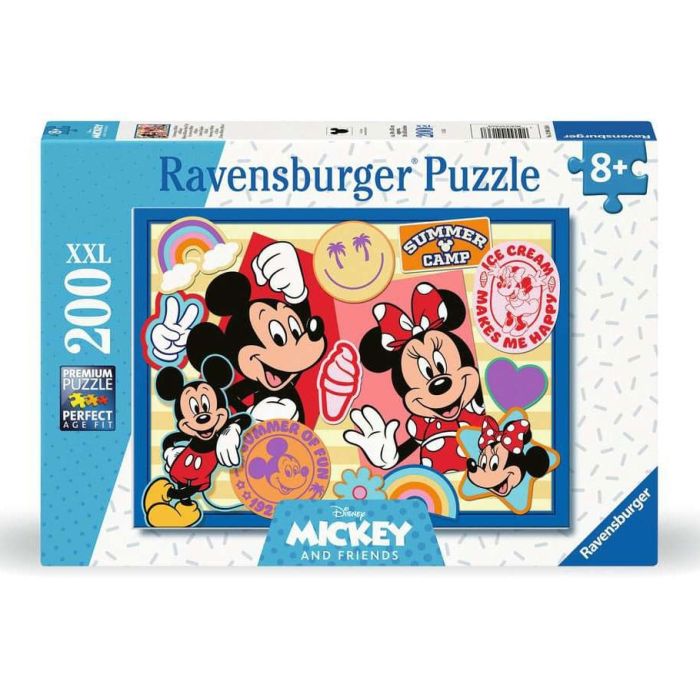 Disney Children's Jigsaw Puzzle XXL On the road with Mickey and Minnie (200 pieces)