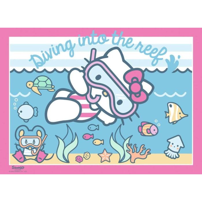 Hello Kitty Puzzle 4-Pack Let's Go, Hello Kitty! (4x100 Pieces)