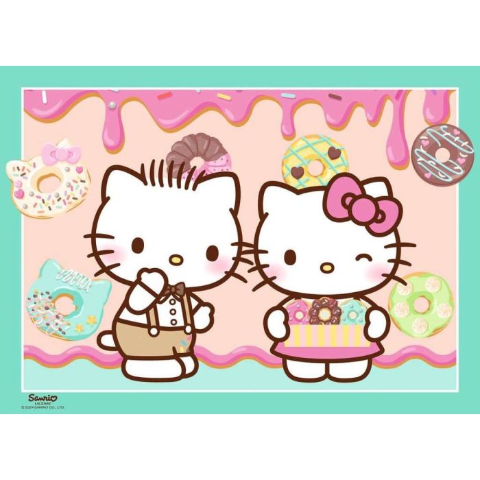 Hello Kitty Puzzle 4-Pack Let's Go, Hello Kitty! (4x100 Pieces)