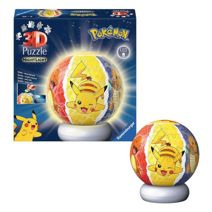 Pokémon 3D Jigsaw Puzzle Ball Nightlight (73 Pieces)
