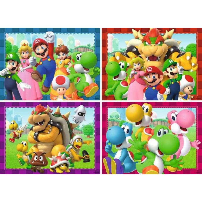 Super Mario Puzzle 4-Pack Time for Mario! (4x100 Pieces)