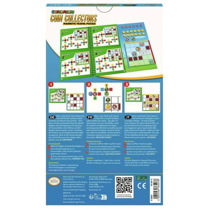 Mario Kart Magnetic Travel Game Coin Collectors *DE-FR-IT Version*