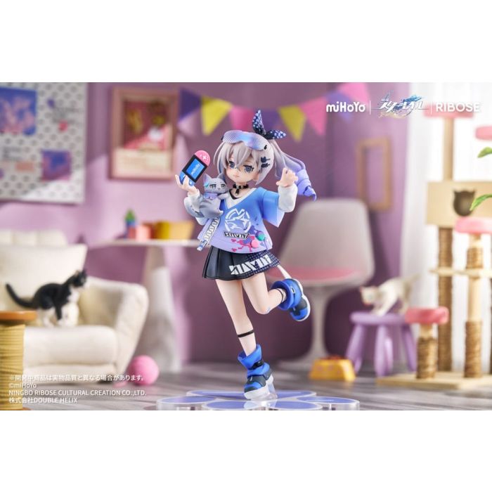 Honkai: Star Rail Rise Up Little Cat Series PVC Statue Silver Wolf Ver. 19 cm