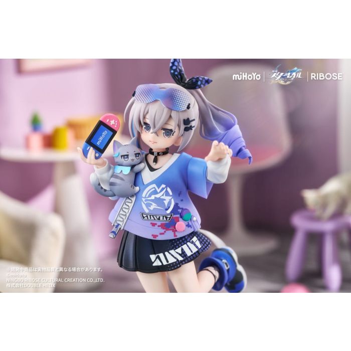 Honkai: Star Rail Rise Up Little Cat Series PVC Statue Silver Wolf Ver. 19 cm
