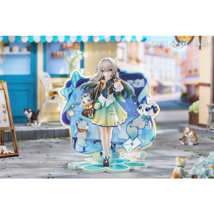 Honkai: Star Rail Rise Up+ Chibi Cat Series Mini Figure Firefly Ver. 18 cm
