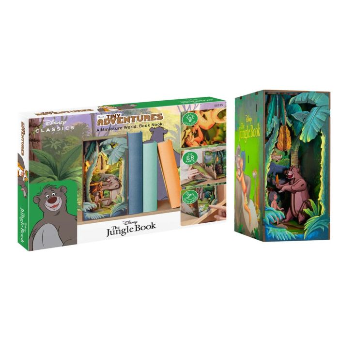 Disney Tiny Adventures Book Nook Mini Diorama The Jungle Book 23 cm