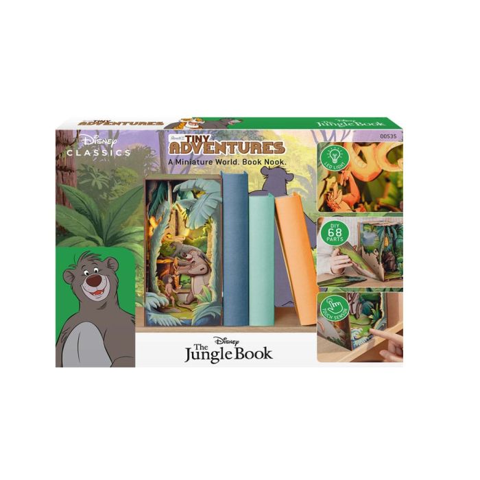 Disney Tiny Adventures Book Nook Mini Diorama The Jungle Book 23 cm