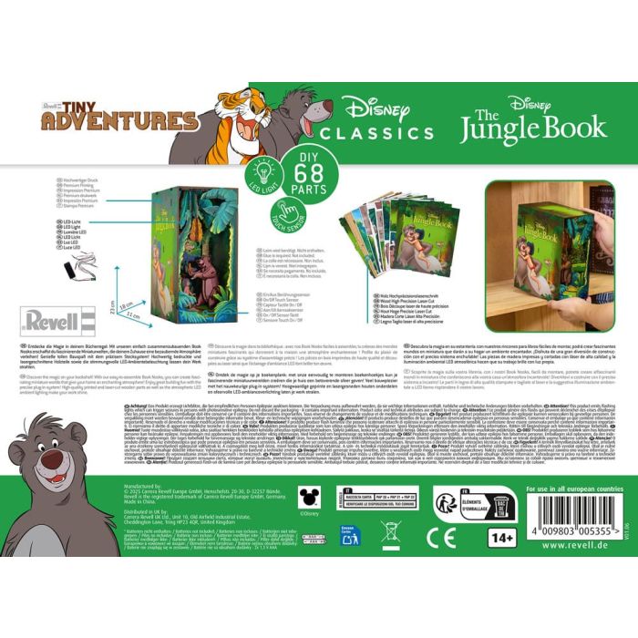 Disney Tiny Adventures Book Nook Mini Diorama The Jungle Book 23 cm