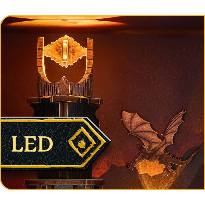 The Lord of the Rings Tiny Adventures Book Nook Mini Diorama Barad-Dûr 23 cm