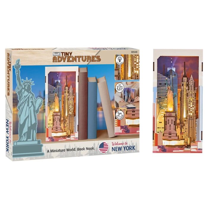 Revell Tiny Adventures Book Nook Mini Diorama New York 18 cm