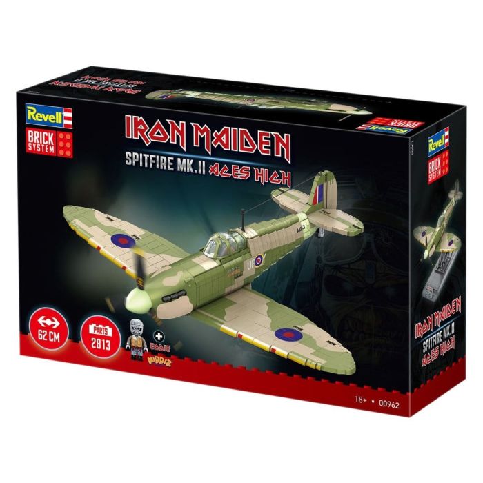 Iron Maiden Brick System Construction Kit Set Spitfire MK.II Aces High 58 cm