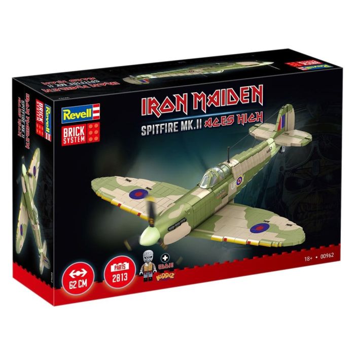 Iron Maiden Brick System Construction Kit Set Spitfire MK.II Aces High 58 cm