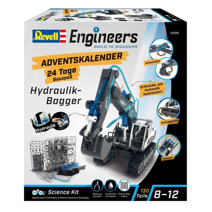 Revell Engineers Advent Calendar Hydraulic excavator model kit