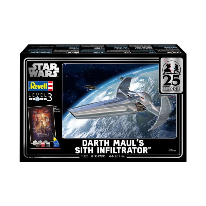 Star Wars Episode I Model Kit Gift Set 1/120 Darth Maul's Sith Infiltrator 22 cm