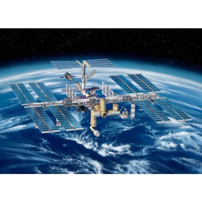 International Space Station ISS Model Kit 1/144 25th Anniversary Platinum Edition 74 cm