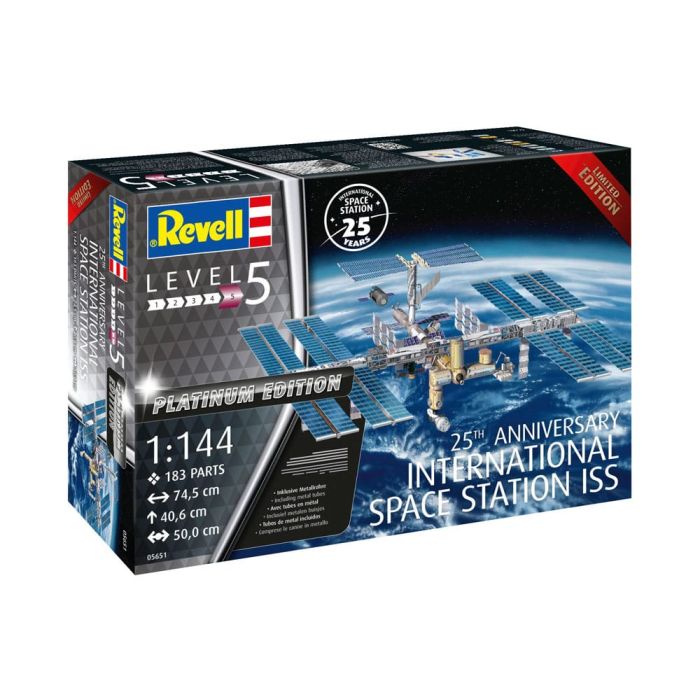 International Space Station ISS Model Kit 1/144 25th Anniversary Platinum Edition 74 cm