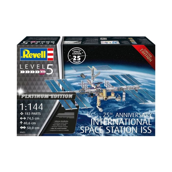 International Space Station ISS Model Kit 1/144 25th Anniversary Platinum Edition 74 cm